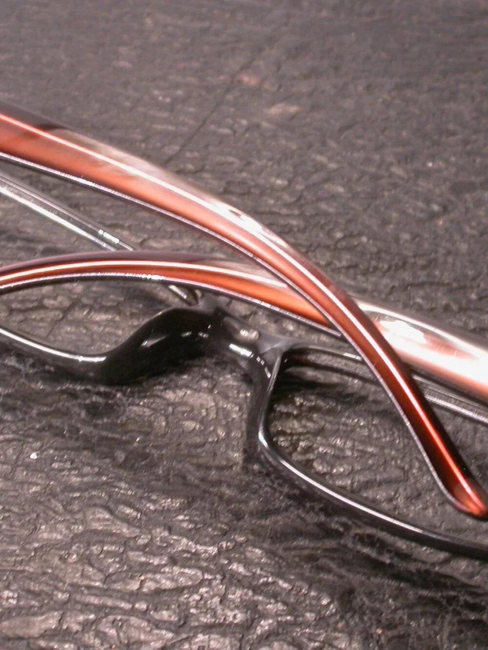 Authentic Gucci Red Glow Jet Black Eyeglasses Frames Made in Italy
